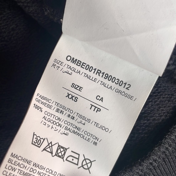 Off white multicolor oil monet painting zip hoodie XXS NWOT - Picture 6 of 9